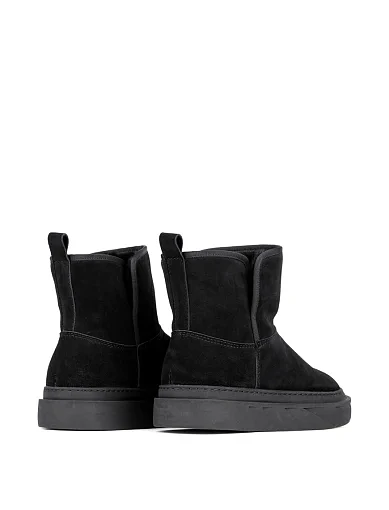 Женские угги MIRATON велюровые черные - фото 3 - Miraton