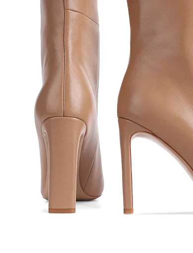 Жіночі ботфорти MIRATON шкіряні бежеві(HS925K-2016R-20) - фото 2 - Miraton