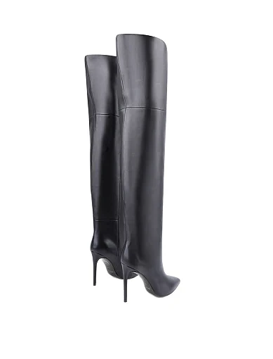 Жіночі ботфорти MiaMay шкіряні чорні - фото 5 - Miraton