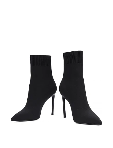 Жіночі черевики MIRATON тканинні чорні - фото 2 - Miraton