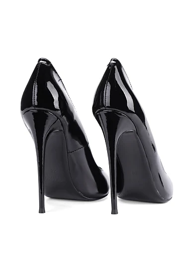 Жіночі туфлі човники MIRATON лакові чорні - фото 4 - Miraton