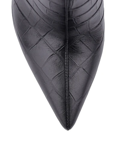 Жіночі чоботи MIRATON шкіряні чорні - фото 4 - Miraton