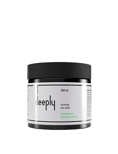 Восстанавливающая маска для волос deeply restoring hair mask, 1000 мл фото 1