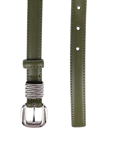 Ремінь шкіряний зелений(TP-2) - фото 2 - Miraton