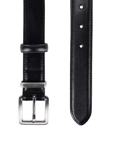 Ремінь шкіряний чорний(ST-6) - фото 2 - Miraton