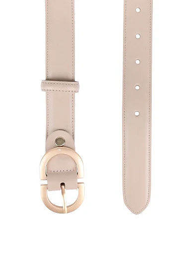 Ремінь шкіряний бежевий(ST-22) - фото 2 - Miraton