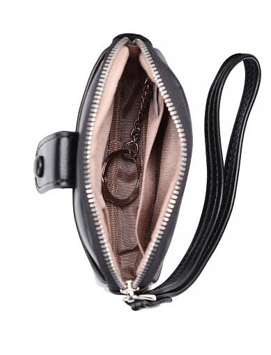 Монетниця з екошкіри чорна(N197-1) - фото 4 - Miraton