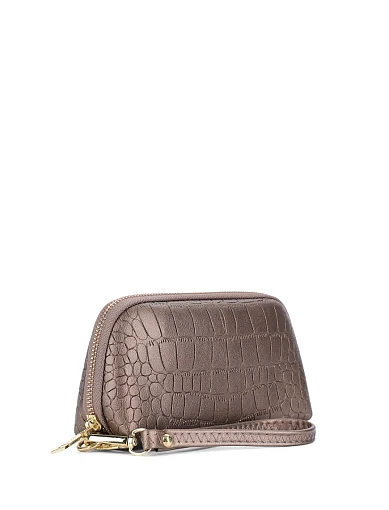 Косметичка з екошкіри бронзові(A-1013) - фото 2 - Miraton