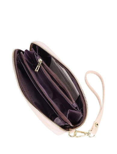 Косметичка з екошкіри молочна(YD-7) - фото 4 - Miraton