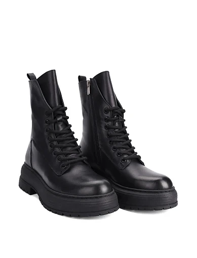 Жіночі черевики Attizzare шкіряні чорні(0179-12202D) - фото 3 - Miraton