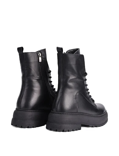 Жіночі черевики Attizzare шкіряні чорні(0179-12202D) - фото 4 - Miraton