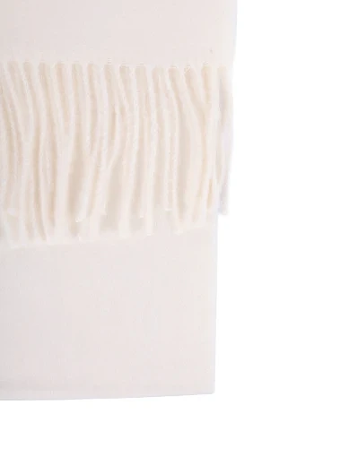 Шарф тканинний молочний(TK-17) - фото 2 - Miraton