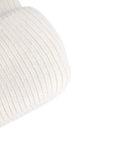 Шапка ангорова молочна(LY222730-1) - фото 2 - Miraton