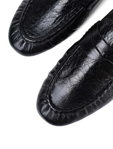 Жіночі сліпери MIRATON шкіряні чорні - фото 5 - Miraton