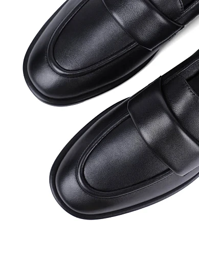 Жіночі сліпери MIRATON шкіряні чорні - фото 5 - Miraton