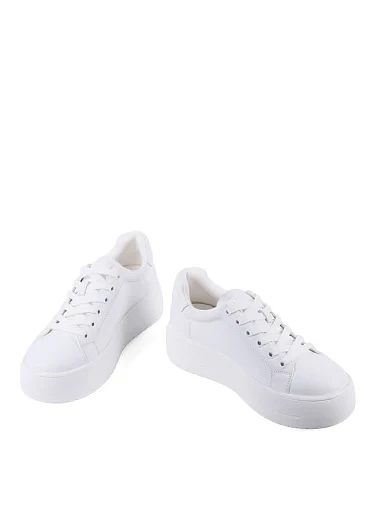 Женские кеды MIRATON кожаные белые - фото 5 - Miraton