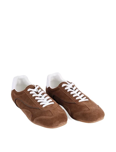 Жіночі кросівки MIRATON велюрові коричневі - фото 3 - Miraton