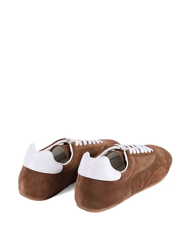 Жіночі кросівки MIRATON велюрові коричневі - фото 4 - Miraton