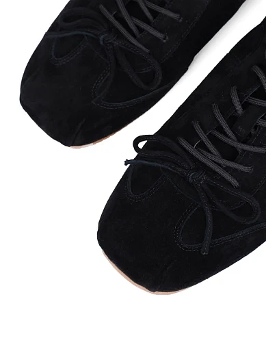 Жіночі кросівки MIRATON велюрові чорні - фото 5 - Miraton