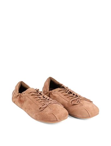 Жіночі кросівки MIRATON велюрові бежеві - фото 3 - Miraton