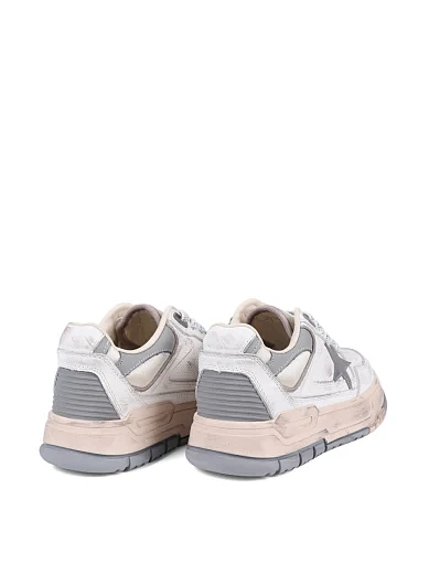 Женские кеды MIRATON кожаные белые - фото 4 - Miraton