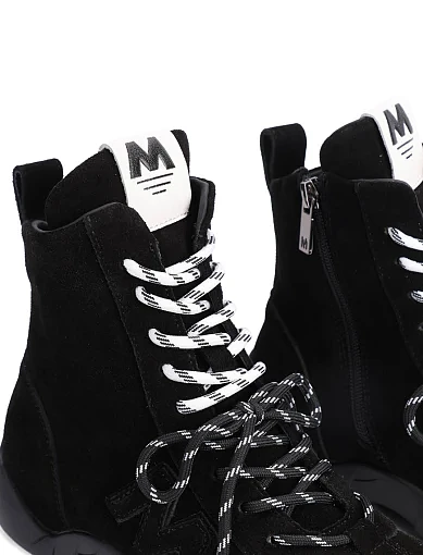 Жіночі черевики MIRATON велюрові чорні - фото 5 - Miraton