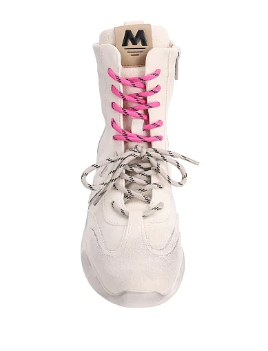 Жіночі черевики MIRATON велюрові білі - фото 5 - Miraton