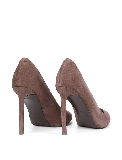 Жіночі туфлі Mia May велюрові коричневі - фото 4 - Miraton