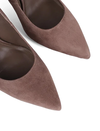 Жіночі туфлі Mia May велюрові коричневі - фото 5 - Miraton
