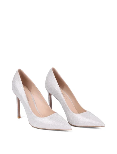 Жіночі туфлі Mia May ламе рожеві - фото 3 - Miraton