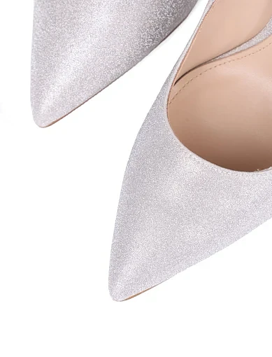 Жіночі туфлі Mia May ламе рожеві - фото 6 - Miraton