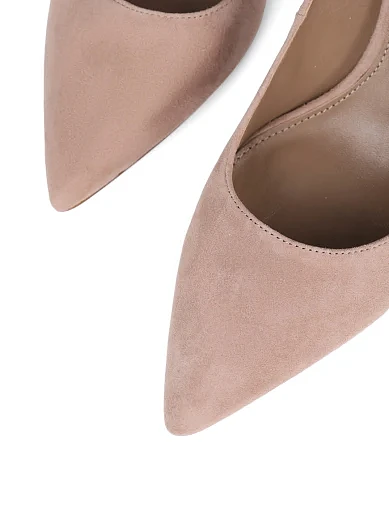Жіночі туфлі Mia May велюрові бежеві - фото 5 - Miraton
