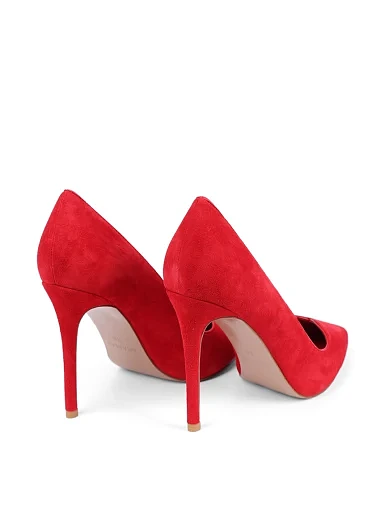 Жіночі туфлі Mia May велюрові червоні - фото 4 - Miraton