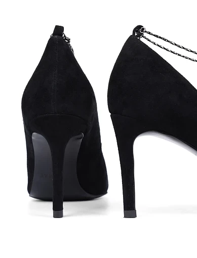Жіночі туфлі MiaMay велюрові чорні - фото 2 - Miraton