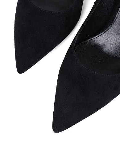 Жіночі туфлі MiaMay велюрові чорні - фото 5 - Miraton