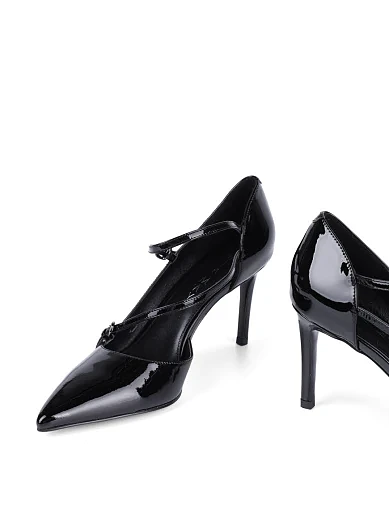Жіночі туфлі Mia May лакові чорні - фото 2 - Miraton
