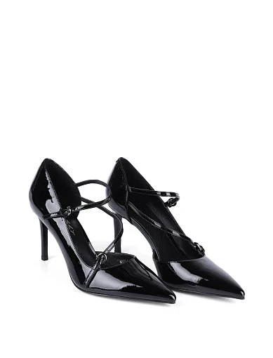 Жіночі туфлі Mia May лакові чорні - фото 3 - Miraton