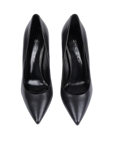 Жіночі туфлі Mia May шкіряні чорні - фото 2 - Miraton