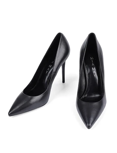 Жіночі туфлі Mia May шкіряні чорні - фото 3 - Miraton