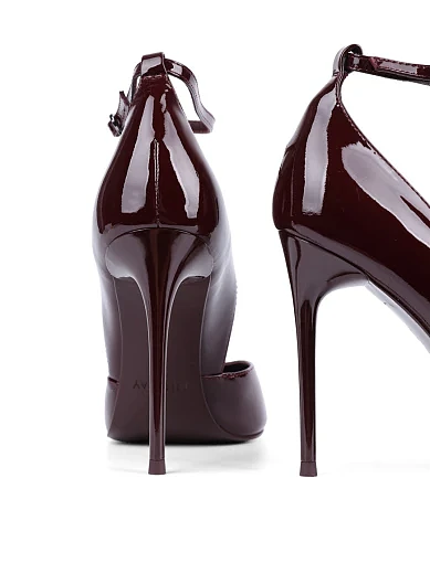 Жіночі туфлі Mia May лакові бордові - фото 2 - Miraton