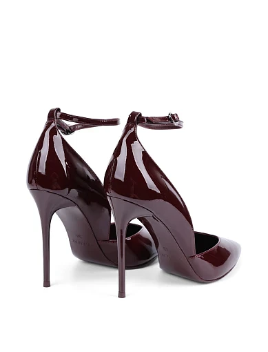 Жіночі туфлі Mia May лакові бордові - фото 4 - Miraton