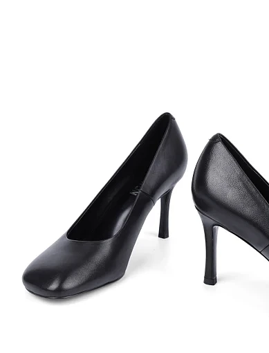 Жіночі туфлі MIRATON шкіряні чорні - фото 2 - Miraton