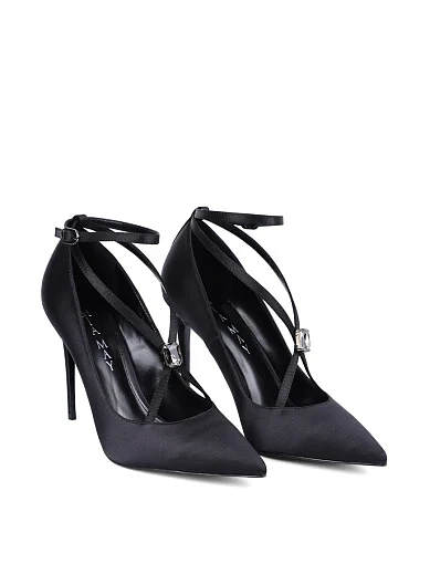 Жіночі туфлі Mia May тканинні чорні - фото 3 - Miraton