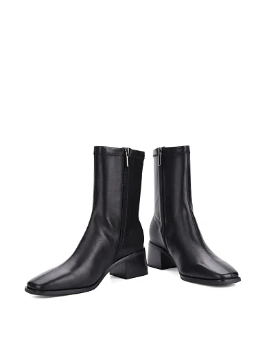 Жіночі черевики MIRATON шкіряні чорні - фото 2 - Miraton