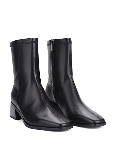 Жіночі черевики MIRATON шкіряні чорні - фото 3 - Miraton