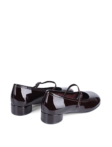 Жіночі туфлі MIRATON лакові бордові - фото 4 - Miraton