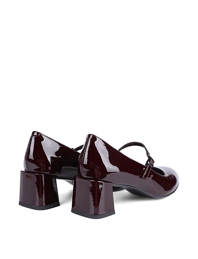 Жіночі туфлі Attizzare лакові бордові - фото 4 - Miraton