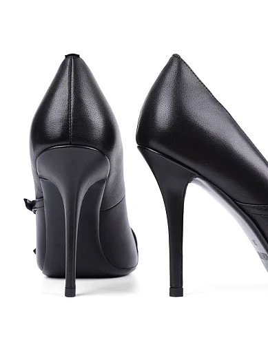 Жіночі туфлі MIRATON шкіряні чорні - фото 2 - Miraton