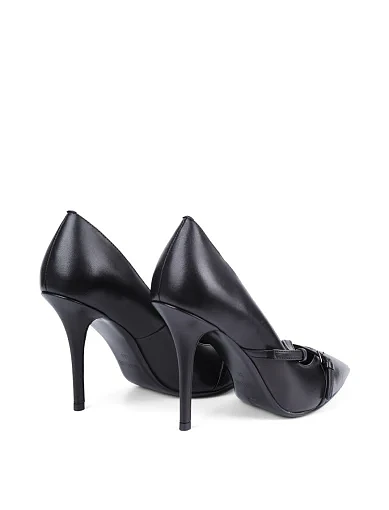 Жіночі туфлі MIRATON шкіряні чорні - фото 4 - Miraton