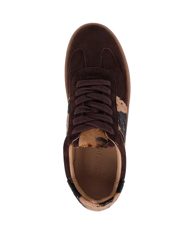 Жіночі кеди MIRATON велюрові коричневі - фото 2 - Miraton